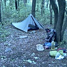 Stealth campsite by no-name in Trail & Blazes in New Jersey & New York