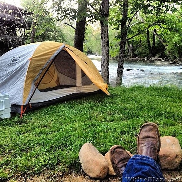 Relaxing at Trail Days 2013