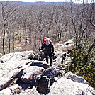 Overload scrambling up the rocks by coach lou in Section Hikers