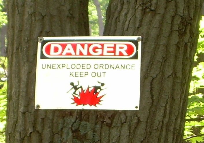 Unexploded Ordinance Keep Out