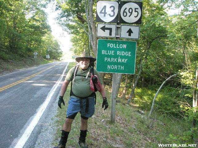 2008 Section Hike - Fat Man Walking At Bearwallow Gap Va
