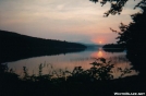 Sunrise across Rainbow Lake