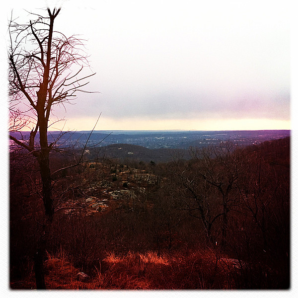 View from West Mountain Shelter, Feb 18, 2012