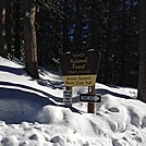 PCT Trailhead Sign Under Snow by mattusmc in Pacific Crest Trail