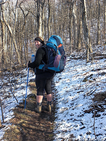 return to the approach trail hike 1-18-13 046