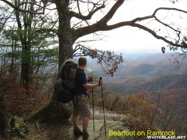 Bearfoot atop Ramrock Mtn.