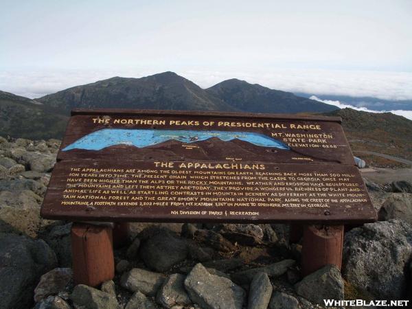 Sign for the Northern Presidential Range