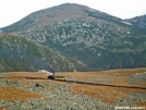 Cog Rail Engine and Yellow Car by Kerosene in Views in New Hampshire