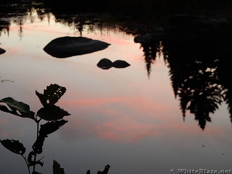 Sunset at East Branch Lean-to