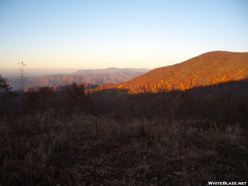 Late Afternoon Sun On Shoulder Of Bluff Mountain