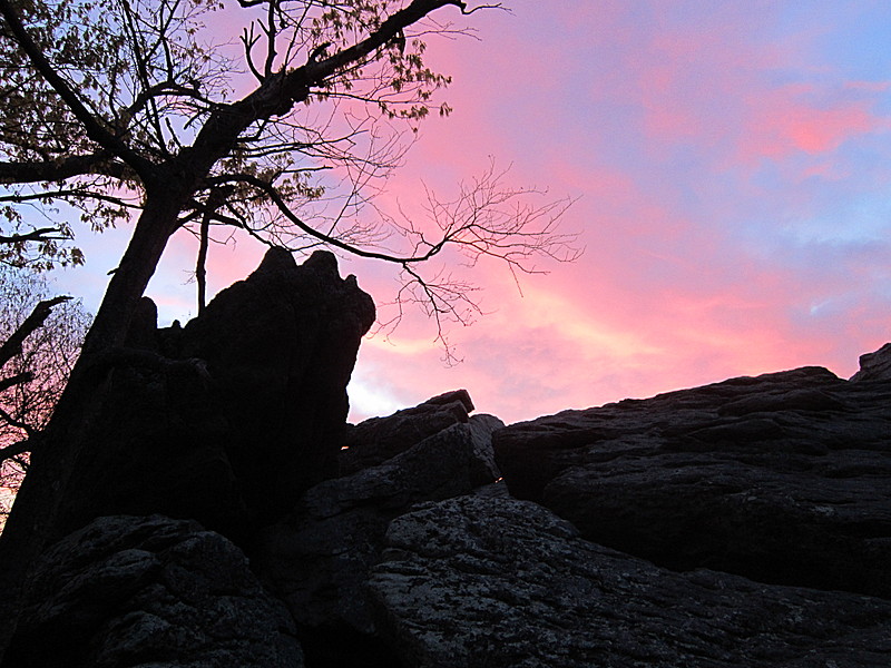 Sunset on the ridge