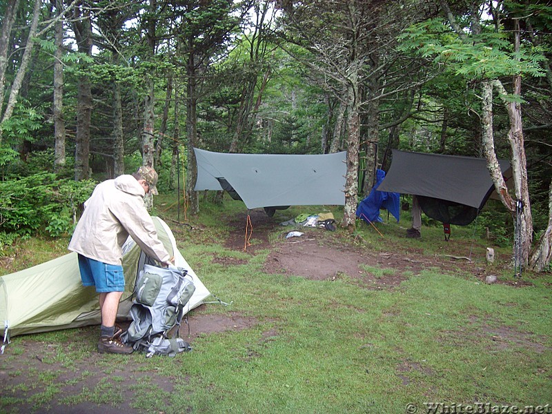 Camped near Thomas Knob Shelter