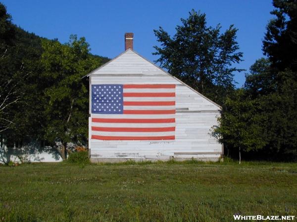 Flag on Barn