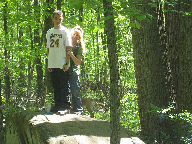 sourland hike mother s day me and chris