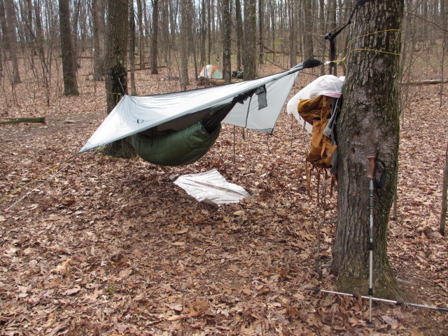 Hammocking on the AT at Crampton gap MD