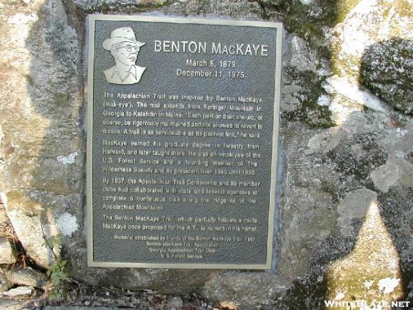 Benton MacKaye Plaque