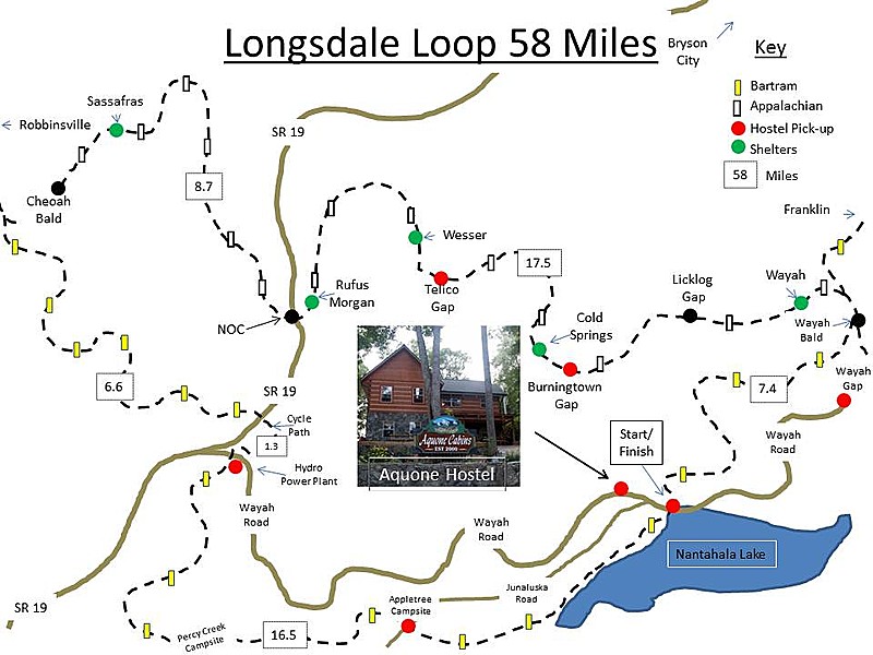 Longsdale Loop 58 mile 5 day hike