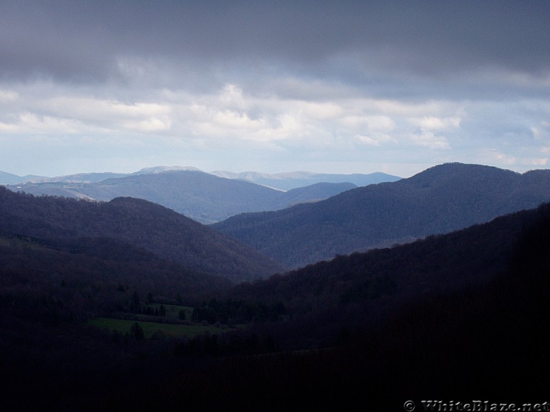 View from Over Mountain Shelter, the Red Barn