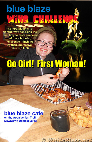 Wrong Way first Woman in Hot Wings! Damascus