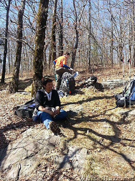 Thruhikers on the trail...
