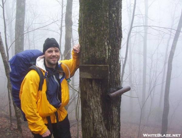 Backcountry Dave at the NC/GA border