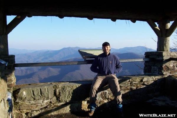 Backcountry Dave on the Wayah Bald Fire Tower