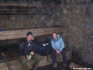 Thru\'s Iain and Kiri at Icewater Spring Shelter