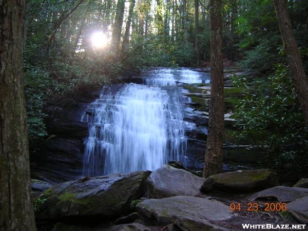 Long Creek Falls in the morning sun