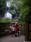 Rainman with kids at Anna ruby Falls