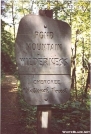 Pond Mountain Sign by Big Guy in Trail & Blazes in North Carolina & Tennessee