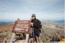 Standing by the sign..... Oct-2-04 by Slimer in Thru - Hikers