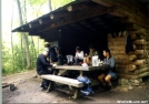 Shelter breakfast at Lost Mountain Shelter by Groucho in Virginia & West Virginia Shelters