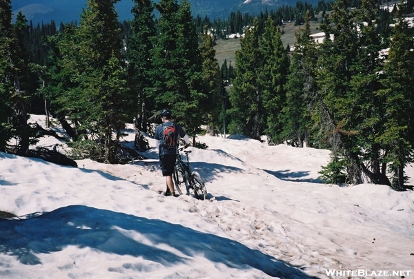 Hard-core biking near Georgia Pass