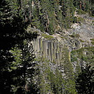 Devil's Postpile from John Muir Trail