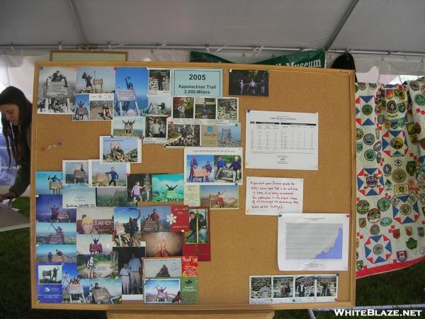 Photo board of 2005 2,000 milers