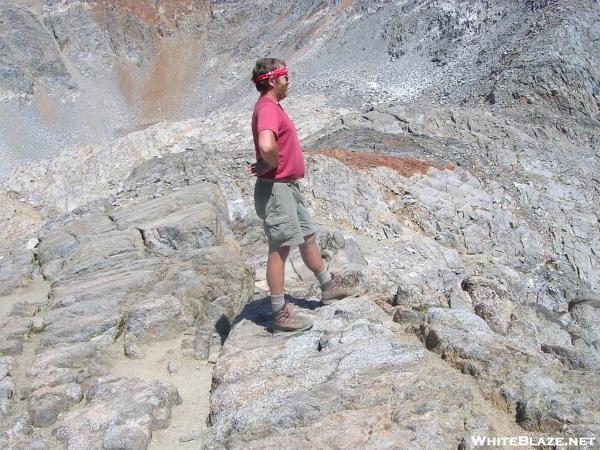 JMT - Cookerhiker atop Pinchot Pass