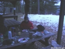 Deb enjoys breakfast by Cookerhiker in Section Hikers