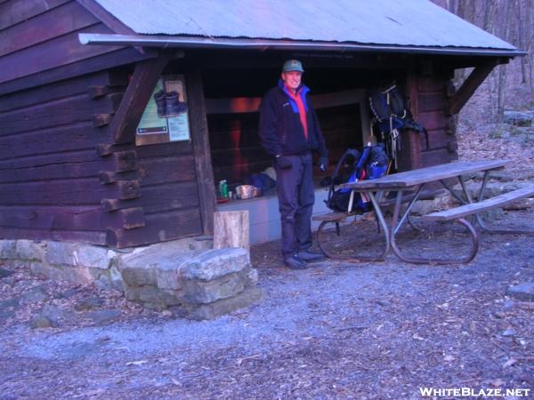 Alpenglow at HighTop Hut, Shenandoah NP