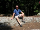 Cookerhiker in front of Full Goose Shelter