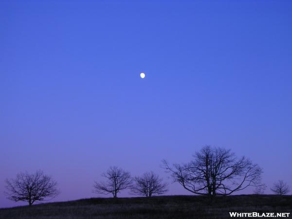 Moonrise in Shenandoah NP