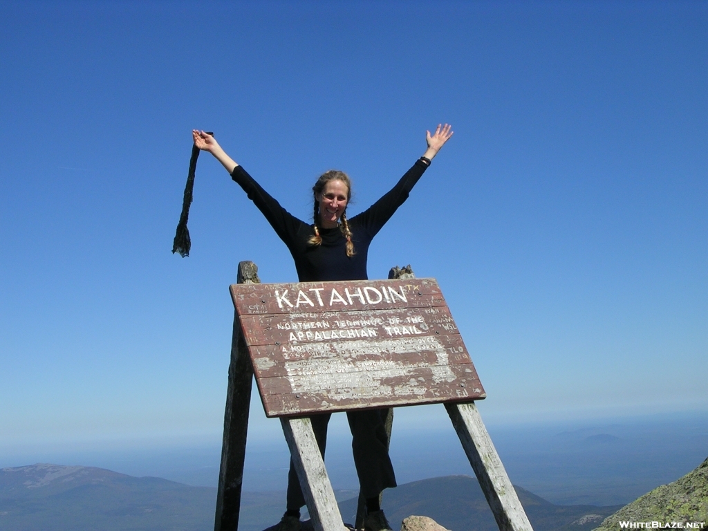 Scarf summits Katahdin