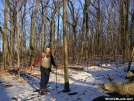 Snowy trail in Maryland