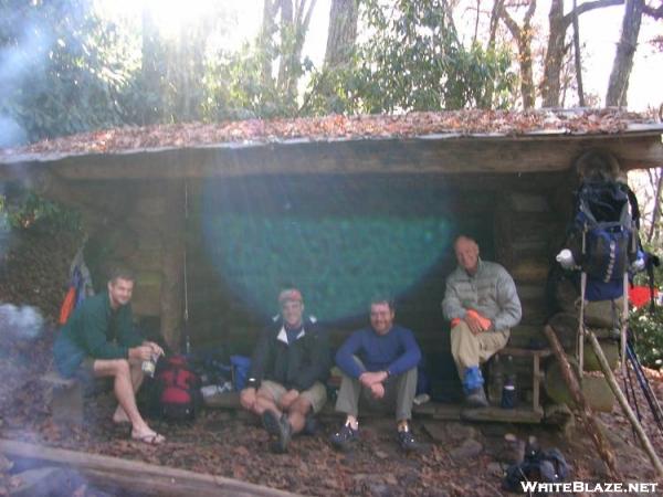 Relaxing at Cold Spring Shelter