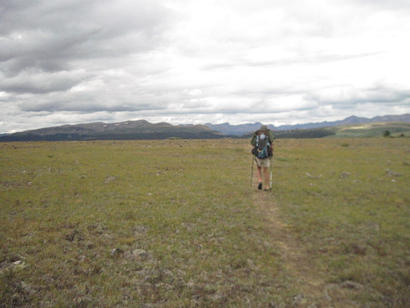 Storm clouds gather on Snow Mesa