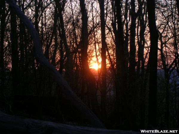 Sun sets from Garden Mountain