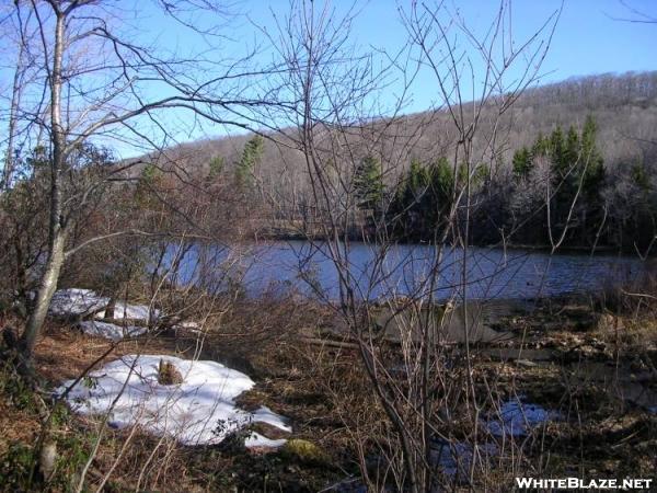 Lake Buel, Mass with snow