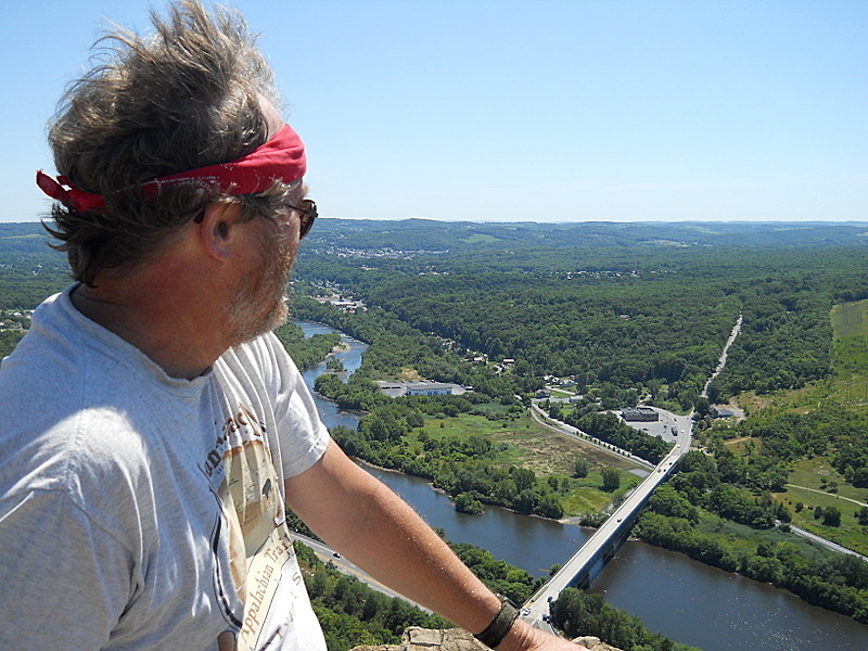 Cookerhiker looks down on Lehigh Gap