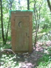 Privy w. Crescent Moon by Cookerhiker in New Jersey & New York Shelters