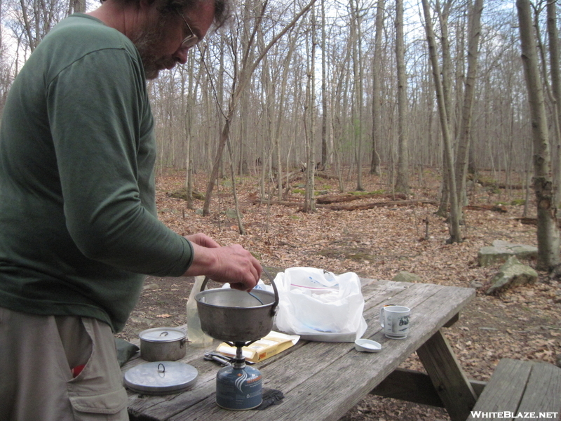 Fixing Dinner At Deer Lick Shelters