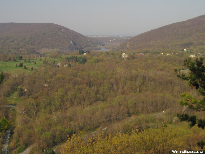 Looking Towards Harpers Ferry From Weverton Cliffs